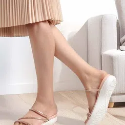 elle Women Embellished Slip-On Flat Sandals image 1