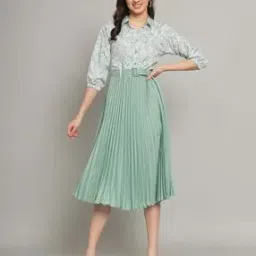zwerlon x ag Women Printed A-Line Dress-picture-12