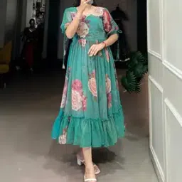 leia Women Floral Print Fit & Flare Dress-picture-20