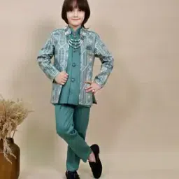 bt dezines Boys Geometric Sherwani Set-picture-25