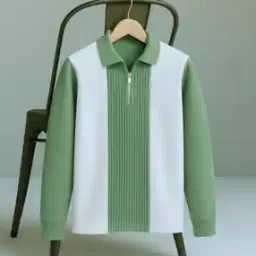 Men Colourblock Regular Fit Polo T-Shirt-image-4