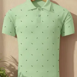 buda jeans co Men Micro Print Regular Fit Polo T-Shirt-picture-14