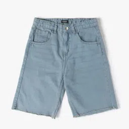 yousta Boys Mid -Rise Denim Bermuda Shorts image 1