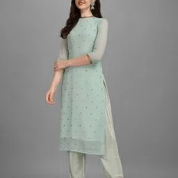 svaraa Women Embellished Straight Kurta Set-picture-19