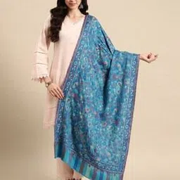 signet -scarves & shawls Floral Print  Women Stole with Fringed Hem-picture-24