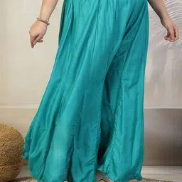 Women Flared Rayon Sharara-image-11
