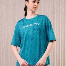 technosport Women Printed Boxy Fit Round-Neck T-Shirt -picture-13