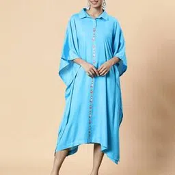 svaraa Women Floral Print Kaftan Dress-picture-11