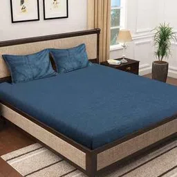 klotthe Double Bed Sheet With Pillow Covers-picture-18