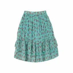 kiddopanti Floral Print Tiered Skirt-picture-48