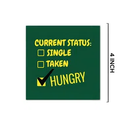 ARTBUG Black & Yellow 3 Pieces Typography Printed Fridge Magnets image 2