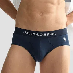 U.S. Polo Assn. Men Pack Of 2 Mid-Rise Basic Briefs OEB11-NB0-P2 image 1