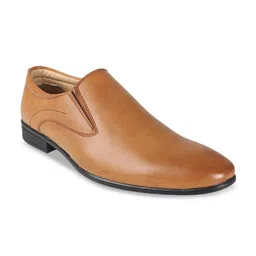 Vardhra Men Tan Brown Solid Formal Slip-Ons-picture-13