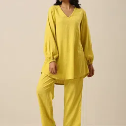 trueBrowns Pure Cotton Kurti & Trouser Co-Ords image 1