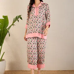 First Resort by Ramola Bachchan Printed Tunic With Trousers Co-Ords-picture-29