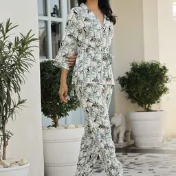 SANSKRUTIHOMES Floral Printed Pure Cotton Shirt & Trouser image 2