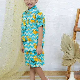 UNBIND Printed Pure Cotton Shirt with Shorts image 5