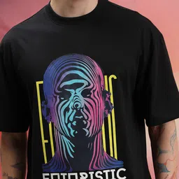HIGHLANDER Unisex Graphic Printed Drop Shoulder-Sleeves Oversized T-shirt image 2