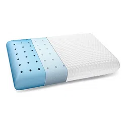 Pum Pum White and Blue Memory Foam Filled Ultra Soft Sleep Pillow-picture-26