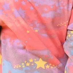 Anthrilo Girls Tie & Dye Star Fleece Sweatshirt With Joggers image 3