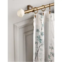 The Decor Mart 84"-144" Marble Hex Finial Extendable Curtain Rod Gold 19Mm (Hardware Included)-image-50