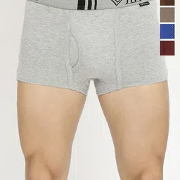 VIP Pack Of 5 Cotton Snug Fit Trunks- VP-MI-TR-BRDPL-10P-PO5-95 image 1