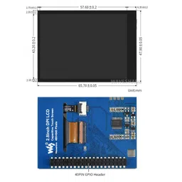 Waveshare 2.8 Inch 480 x 640 DPI IPS Capacitive Touch Screen LCD for Raspberry Pi image 5