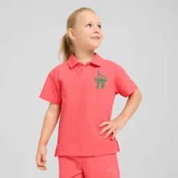 CATS CLUB Kid's Relaxed Fit Pique Polo-image-1