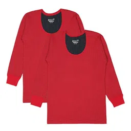BODYCARE INSIDER Kids Pack Of 2 Printed Round Neck Thermal Tops-picture-20