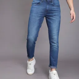 The Indian Garage Co Men Blue Slim Fit Low-Rise Clean Look Stretchable Jeans-picture-39