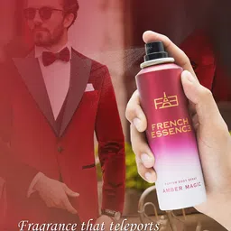 FRENCH ESSENCE Set Of 4 No Gas Amber Magic Deodorants Body Spray - 120ml Each image 5