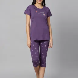 DZZO Printed Pure Cotton Night Suit image 1