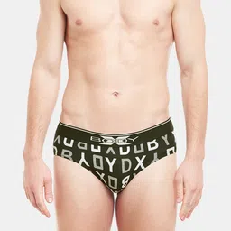 BODYX Pack Of 2 Printed Cotton Ribbed Briefs BX04B-COF.B-PRT-2PCS-S image 2