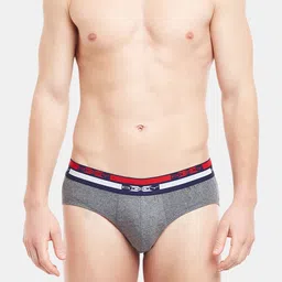 BODYX Men Pack Of 2 Low-Rise Cotton Briefs BX12B-Steel-Grey-2PCS-S image 2