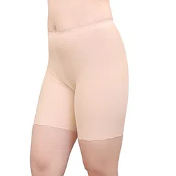 plumbury Women's/Girl's Seamless Smooth Ice Silk Boyshort Cycling Shorts Yoga Shorts Under Skirt Shorts Safety Shorts (Pack of 3) image 3