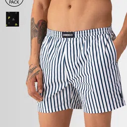 DAMENSCH Men Breeze Pack of 2 Striped Ultra-Light Cotton Boxer Shorts DAM-ASP-LBX-CSW-SYB-picture-21
