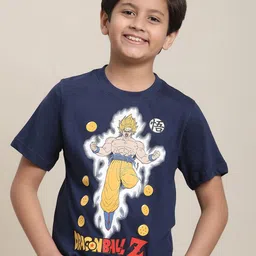 Kids Ville Boys Dragon Ball Z-Printed Pure-Cotton T-Shirt-picture-25