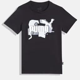 Puma Boys Essential Street Art Logo Youth Pure Cotton T-shirt-picture-53