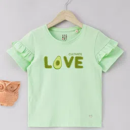 Ed-a-Mamma Girls Typography Printed Cotton T-shirt-picture-24