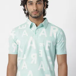 RARE RABBIT Men Rings-4 Slim Fit Solid Polo Collar T-Shirt-picture-16