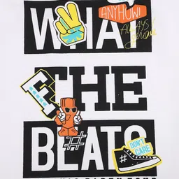 V-Mart Boys Typography Printed Cotton T-shirt image 3