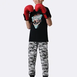 Van Heusen Boys Typography Printed Pure Cotton T-shirt image 4