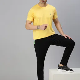 ONN Men Yellow Solid Cotton T-shirt-picture-27