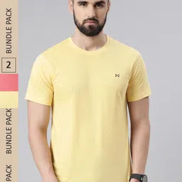 Force NXT Pack Of 2 Super Combed Cotton T-shirts-picture-12