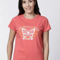 Kryptic Women Pack Of 2 Printed Pure Cotton Lounge T-Shirts image 5