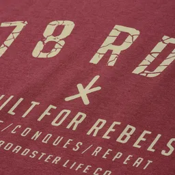 Roadster Men Maroon Brand Logo Printed Pure Cotton T-shirt image 2