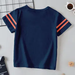 BAESD Boys Pack Of 2 Typography Printed Round Neck Short Sleeves Cotton T-shirts image 5