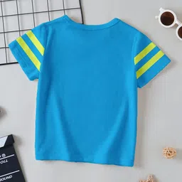 BAESD Boys Pack Of 3 Typography Printed Round Neck Short Sleeves Cotton T-shirts image 5