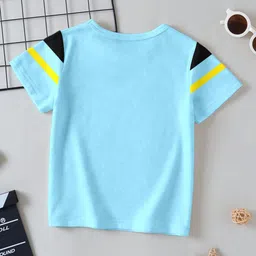 BAESD Boys Pack Of 3 Typography Printed Round Neck Short Sleeves Cotton T-shirts image 5