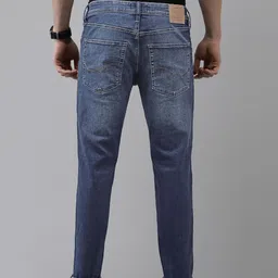 Jack & Jones Men Blue Ben Skinny Fit Low-Rise Light Fade Stretchable Jeans image 3